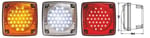 MODULER KARE STOP LAMBASI BEYAZ 24V