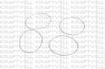 MOTOR GOMLEK LASTIGI TAKIM (4 PARCA) R12 R9 1,4 R19 / MEGANE / CLIO