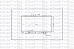 MOTOR RADYATORU (325x668x16) COROLLA AE 92 MANUEL