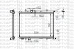 MOTOR RADYATORU (380×538×16) P206 1,6i/1,4HDI 98-> MANUEL> BRAZING