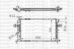 MOTOR RADYATORU (600×368×16) ASTRA G 98-> MANUEL> BRAZING