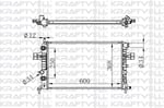 MOTOR RADYATORU (600×368×16) ASTRA G 98-> OTOMATIK> BRAZING