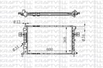 MOTOR RADYATORU (600×368×26) ASTRA G 98-> MANUEL> BRAZING