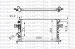 MOTOR RADYATORU (600×368×26) ASTRA G 98-> OTOMATIK> BRAZING