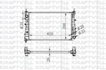 MOTOR RADYATORU (621×395×26) LINEA 1,3 MULTIJET 07-> MANUEL> BRAZING