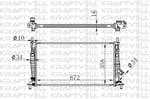 MOTOR RADYATORU (672×358×16) FOCUS 1,4TDCI 05-> MANUEL> BRAZING