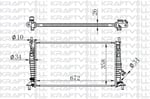 MOTOR RADYATORU (672×358×26) FOCUS 1,4TDCI 05-> MANUEL>BRAZING