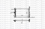 MOTOR SU RADYATORU (BRAZING) FUCUS 1.5 - 1.6 TDCI 11> YENI CONNECT 14> 1.5 - 1.6 TDCI OLCU: (545 X 3