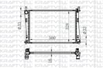 MOTOR SU RADYATORU FIESTA V FUSION 01>08 1,25 1,4 16V / 1,6 16V MAZDA II 1,4 16V / 1,6 16V 02 > BRAZING > OLCU: (500×358×16)