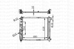 MOTOR SU RADYATORU M.T AVEO KALOS 1,2 1,4 T200 T250 T255 (480X418X16)