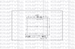 MOTOR SU RADYATORU NISSAN MICRA K12 CASE 2003 2010 OTOMATIK VITES (350X383X16)