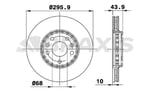 ON FREN AYNASI  SCENIC LAGUNA LATITUDE MEGANE III 1,2 / 1,4 16V / 1,5DCI / 1,6 / 2,0 16V / 2,0DCI 296MM 5 BIJON