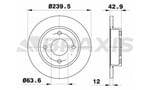ON FREN AYNASI FIESTA III / IV 89>000 FORD KA 96>00 MAZDA 121 III 96>03 OLCU : (240 X 12 * 4B)