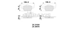 ON FREN BALATASI A4 A6 1.8T 1.9TDI 95> PASSAT 1.8T 1.9TDI 95 00 GOLF IV 1.9TDI SUPERB 02> FISLI