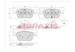 ON FREN BALATASI AUDI A4 1.4 TFSI 2.0 TFSI 15> A5 1.4 TFSI 2.0 TFSI 16>