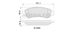 ON FREN BALATASI BERLINGO II PARTNER II P1007 C2 C3 II C4 XSARA PICASSO P207 C3 III DS3 C3 PICASSO P301 CELYSEE P208 P2008 C4 CACTUS / (ARKA FREN BALATASI DUCATO III BOXER III JUMPER III 2.2HDI 100 MULTIJET 2.3JTD 120 MULTIJET 3.0JTD 160 MULTIJET 07 