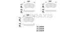 ON FREN BALATASI CHRYSLER VOYAGER III IV (RG,RS) 95>08 DODGE CARAVAN 95>01 JEEP CHEROKEE (KJ) 01>08