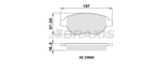 ON FREN BALATASI CITROEN C3 II C4 XSARA BERLINGO 00> PEUGEOT 1007 207 307 206 00> FIAT DOBLO 06> GEELY EMGRAND EC7 09>13