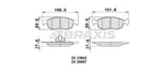 ON FREN BALATASI FIAT DOBLO 01>06 FIAT ALBEA PALIO 96> DACIA LOGAN 06>