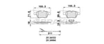 ON FREN BALATASI FISLI C5 III 1.6 16V / 1.8 16V / 2.0 16V / 1.6HDI / 2.0HDI 02 / 08> P407 DW10BTED4 (2.0 16V)