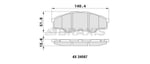 ON FREN BALATASI HILUX VIGO III PICKUP 2.5 2007> 4X2