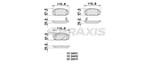 ON FREN BALATASI HYUNDAI I20 08-15 I10 08-11 / PICANTO 04-11