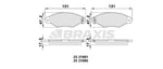 ON FREN BALATASI KANGOO 1.9D KANGOO 1.5DCI XSARA 1.4 1.5 P206