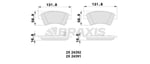 ON FREN BALATASI KANGOO YM 2009 SEDICI 1.6 16V 1.9D MJET 06 / 06>SX4 1.5 1.6VVT 1.6VVT 1.9D 06 / 06>