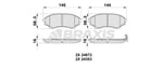 ON FREN BALATASI MAZDA 4X4 B 2500 RANGER 02>06 2,5TD / 3,0TD 06>12