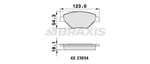 ON FREN BALATASI MEGANE II 1.4 16V SEDAN (11 / 02 ) SCENIC II 1.4 (06 / 03 )