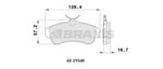 ON FREN BALATASI OVAL TIP NISSAN PRIMERA 1.6 P11 96-02 ALMERA II 1.5 00->