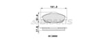 ON FREN BALATASI P308 P3008 1.4 16V / 1.6 16V / 1.6HDI 09 / 07>