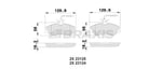 ON FREN BALATASI PARTNER P306 CABRIOLET / SEDAN 1.8I 16V 2.0I BERLINGO XSARA 1.8I.1.9D (< 03) FISL