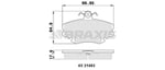 ON FREN BALATASI R9-R11-R19-R21-CLIO I-II-MEGANE I-EXPRES-SYMBOL I-II-TWINGO-LOGAN-SANDERO-SOLENZA