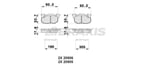 ON FREN BALATASI R9 YM R19 CLIO III EXPRESS SAXO 1.0I.1.1I.1.4I (FISLI) SAXO P106 P306 P405 (HAVA SO