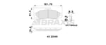 ON FREN BALATASI RANGER 2,5TD 4X4 04> 2,5,2,5D 4X4 99>02 06>11 MAZDA B2500 01>03 BT 50