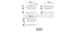 ON FREN BALATASI STILO 2.4 20V 10 / 01>1.9JTD MULTIWAGON 1.9JTD 01 / 04>BRAVO 1.9D MJET 04 / 07> (FISLI)