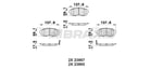 ON FREN BALATASI SUBARU IMPREZA 00-08 LEGACY 02-08 BRZ 12-> FORESTER 02-08