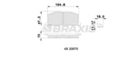 ON FREN BALATASI TOYOTA COROLLA 1.3 1.6 KARBURATORLU 1988-1997 CORONA 1988-1991 (AT171 191)