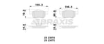 ON FREN BALATASI VOLVO S60 01>S80 98 06 V70 I II 97> XC70 00>