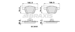 ON FREN BALATASI VOLVO XC90 2,5T 02=> D5 02=> T6 02=>D5 V8 05=> D5 09=> 3,2 06=>