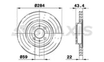 ON FREN DISK AYNASI BRAVO I II CROMA DOBLO IDEA LINEA MAREA STILO ALFA 155 1.2 / 1.3 / 1.4 / 1.6 / 1.8 / 1.9 / 2