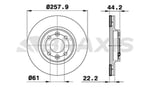 ON FREN DISK AYNASI CLIO IV SYMBOL II LOGAN II MCV II SANDERO II 0.9 / 1.2 / 1.5DCI / 1.6 12> (4 BIJON 25
