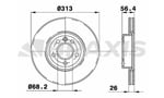 ON FREN DISK AYNASI FORD GALAXY 2.8I