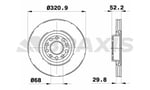 ON FREN DISK AYNASI HAVALI A6 AVANT 1.8T / 2.4T / 2.5TDI / 2.7T / 2.8 QUATRO