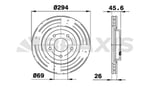 ON FREN DISK AYNASI HAVALI ASX 10> OUTLANDER 2.4 3.0 06>12 294X5