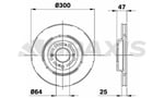 ON FREN DISK AYNASI HAVALI HONDA CIVIC VI HB 2,0 TYPE R 01-06 (300X5)
