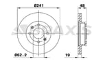 ON FREN DISK AYNASI HAVALI HYUNDAI GETZ 1.3 1.4 1.6 BENZINLI HYUNDAI GETZ 02-> (241X4)