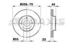 ON FREN DISK AYNASI HAVALI MAZDA 323 LANTIS 95>98 FAMILAI 95>98 1.5 1.8 16V MX3 1.6 16V 1.9 24V