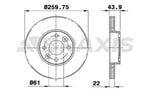 ON FREN DISK AYNASI HAVALI MICRA K12 03>10 NOTE 06>12 CLIO III 06>10 MODUS 04> 260X4